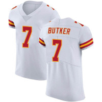 Mens Kansas City Chiefs Harrison Butker White Elite Vapor Untouchable Jersey